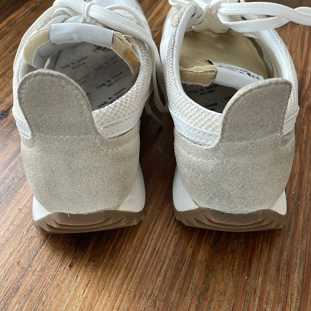 rag & bone Retro Runner Cream and Tan Women's Sneakers